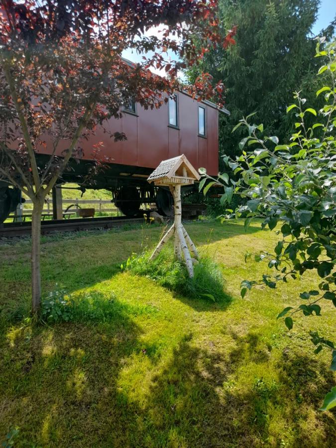 Eisenbahnromantik Im Urlaub Heinsdorfergrund Dış mekan fotoğraf