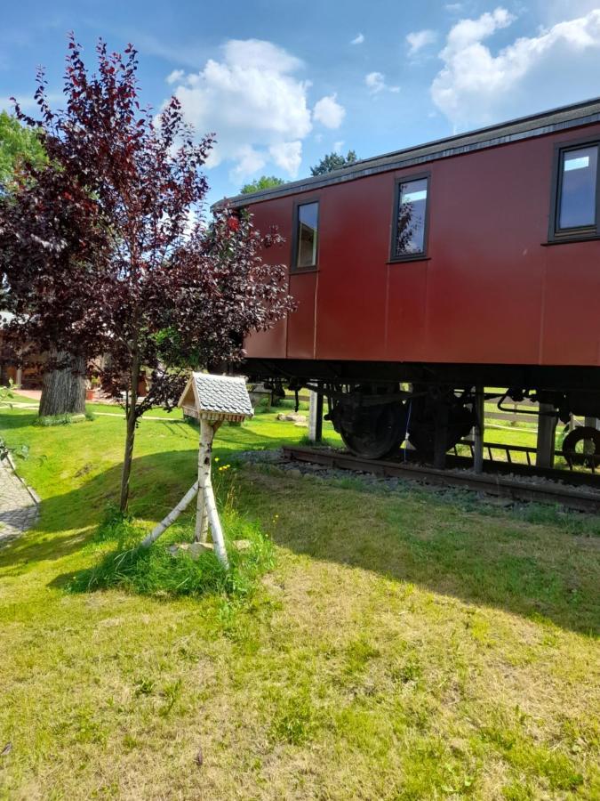 Eisenbahnromantik Im Urlaub Heinsdorfergrund Dış mekan fotoğraf