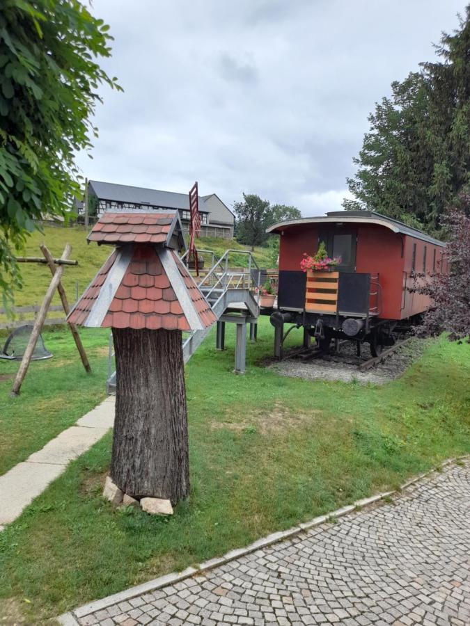 Eisenbahnromantik Im Urlaub Heinsdorfergrund Dış mekan fotoğraf