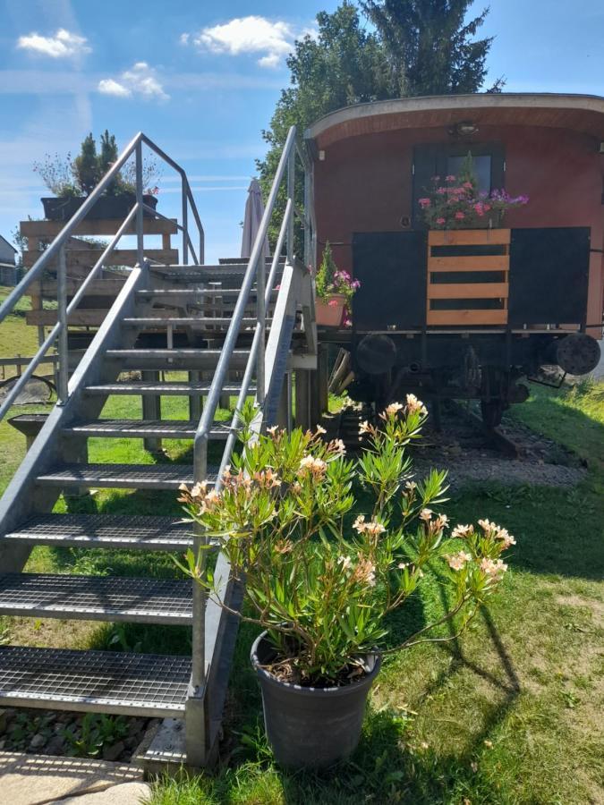 Eisenbahnromantik Im Urlaub Heinsdorfergrund Dış mekan fotoğraf